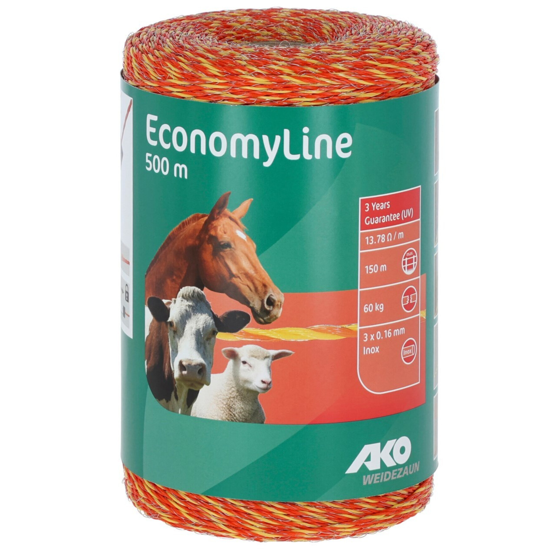 Cordelette pour clôture électrique Ako Economy Line