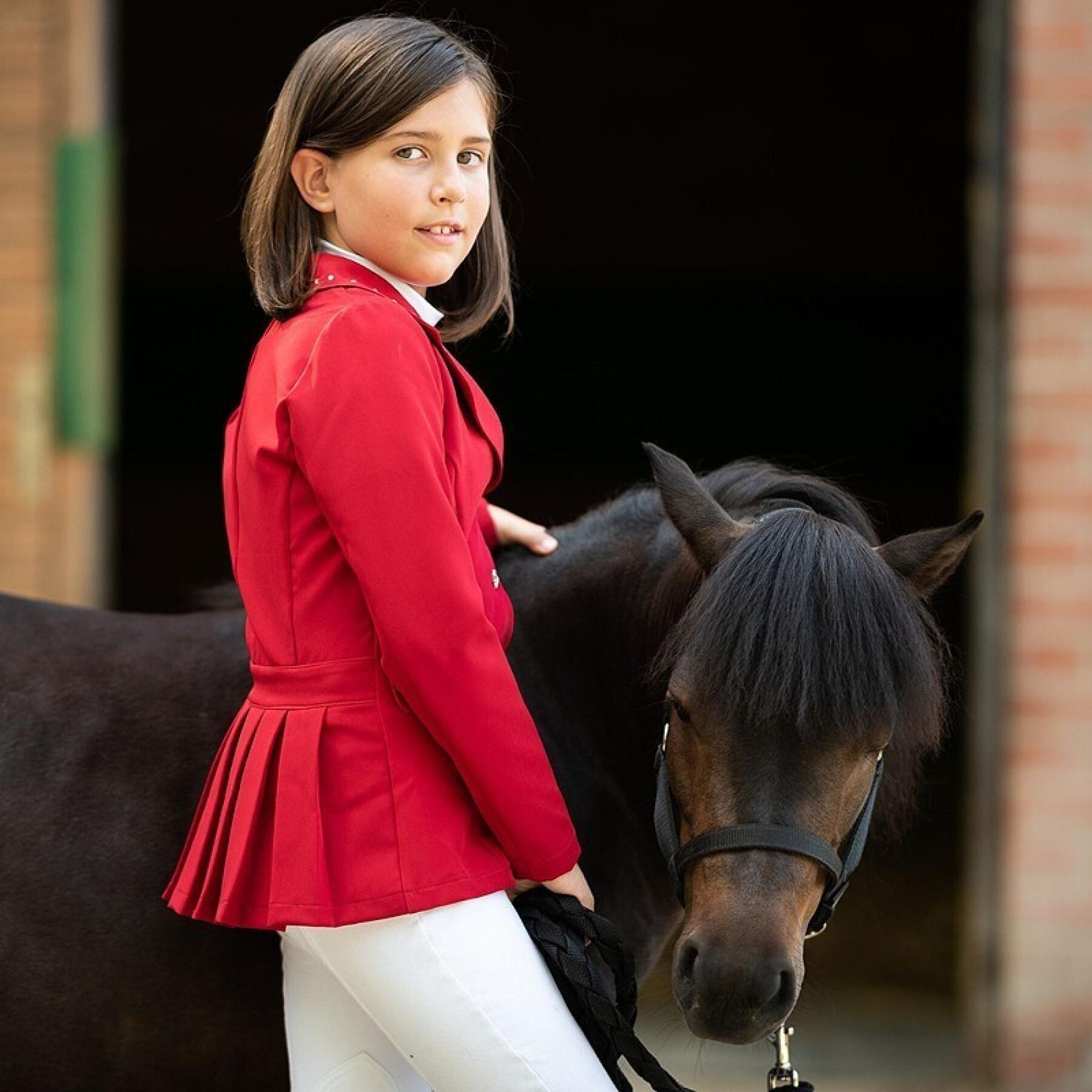 Veste équitation de concours fille Cavalliera Ilove Crystal
