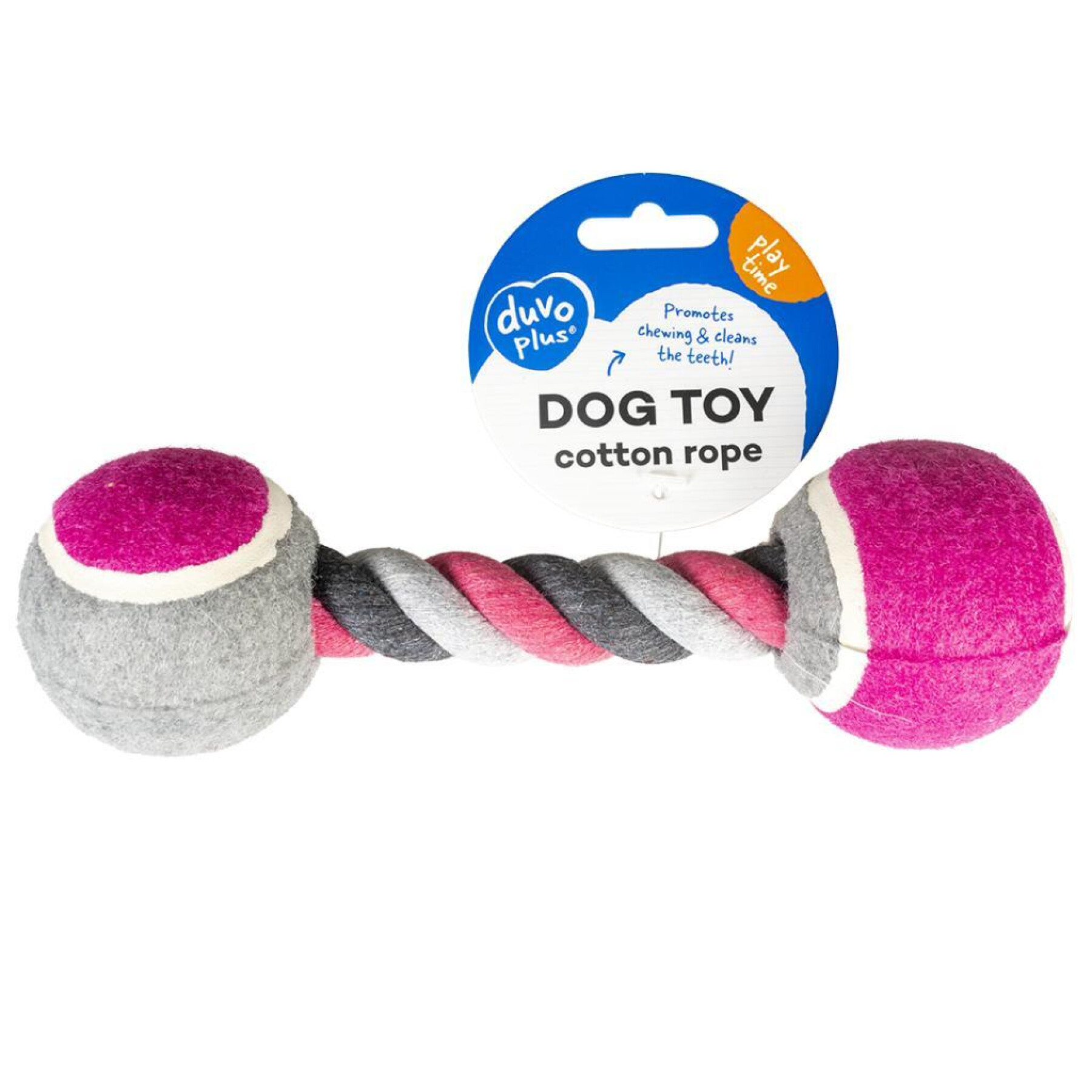 Corde pour chien en cotton balle de tennis Duvoplus