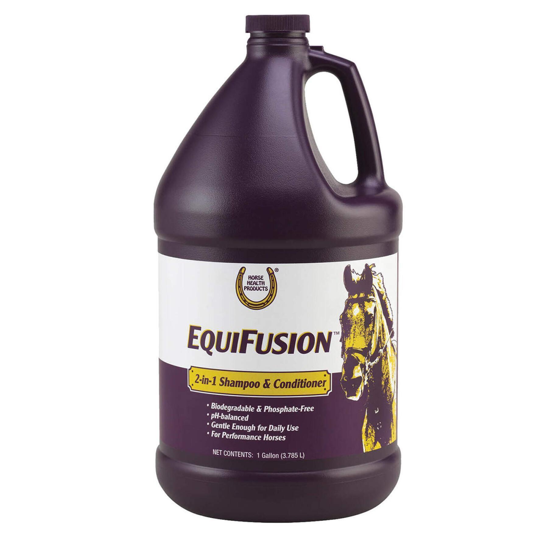 Shampoing et après-shampoing pour cheval Farnam Equifusion 3,78 L