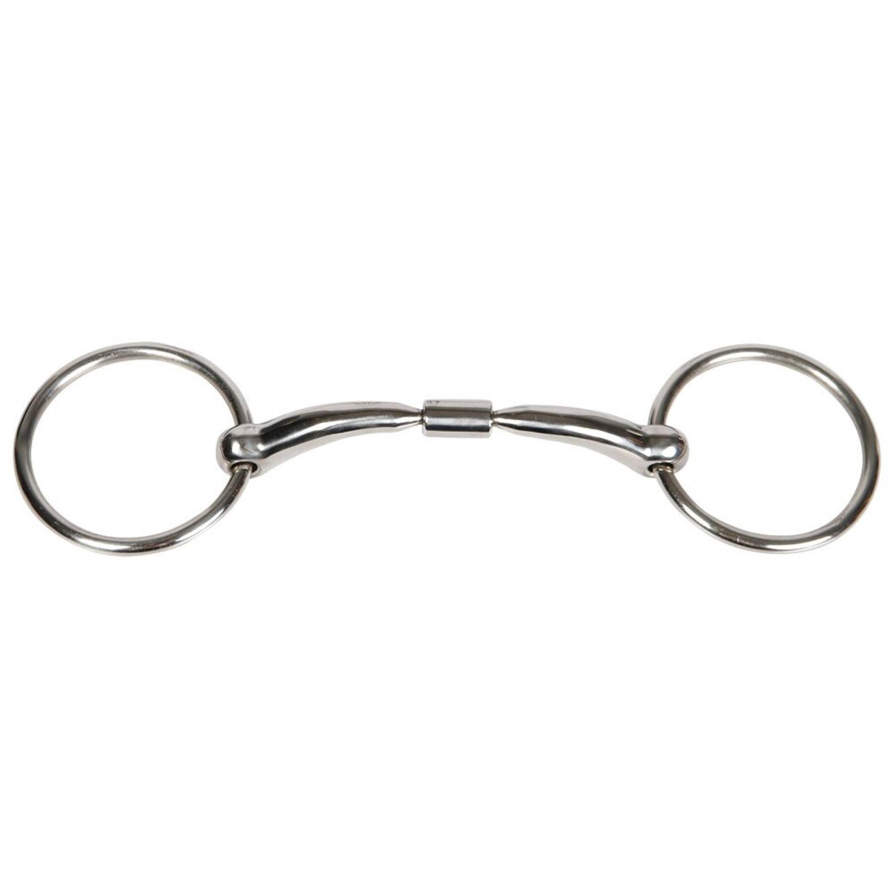 Mors 2 anneaux pour cheval double brisure anatomique Harry's Horse Roll-R