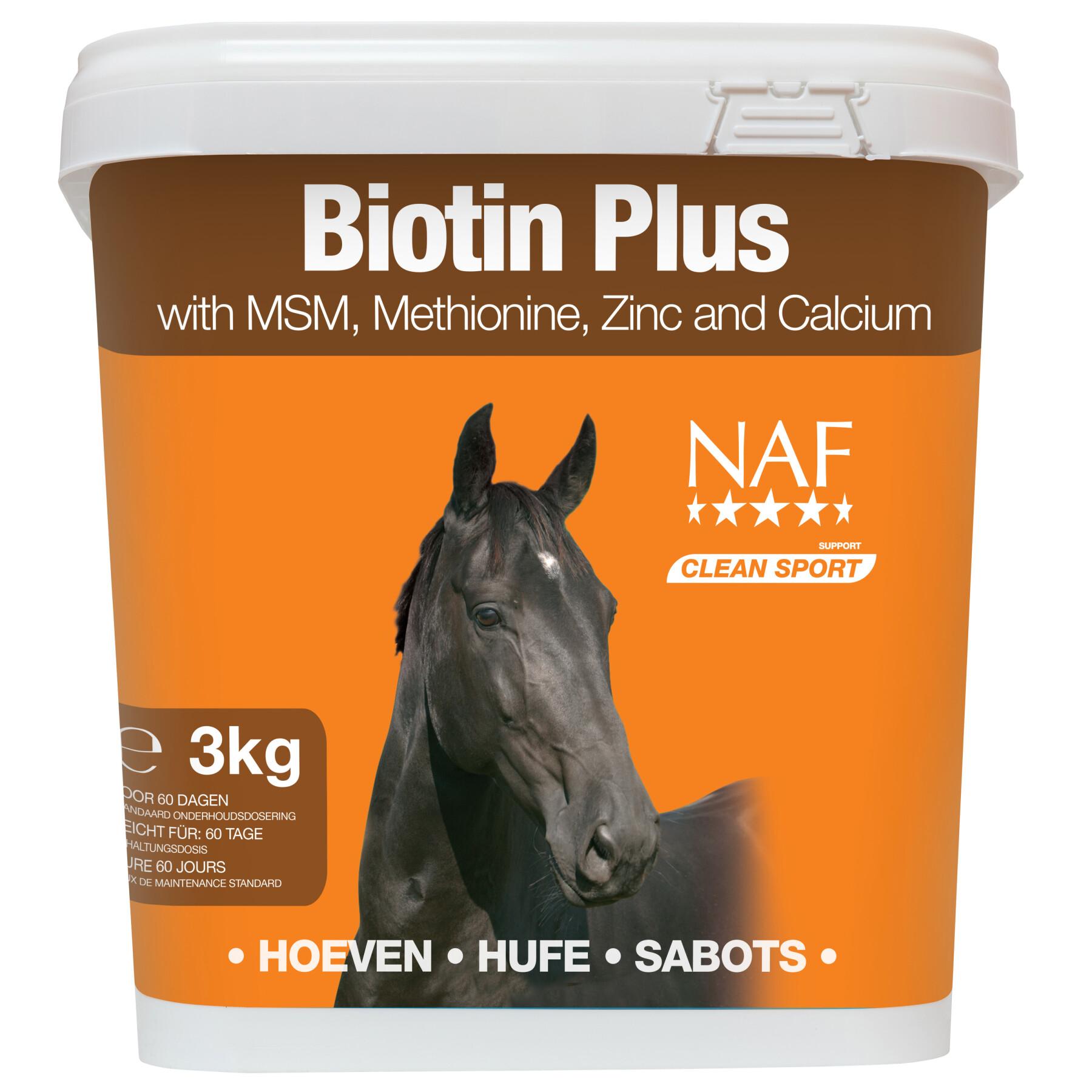 Complément alimentaire sabots pour cheval NAF Biotine Plus