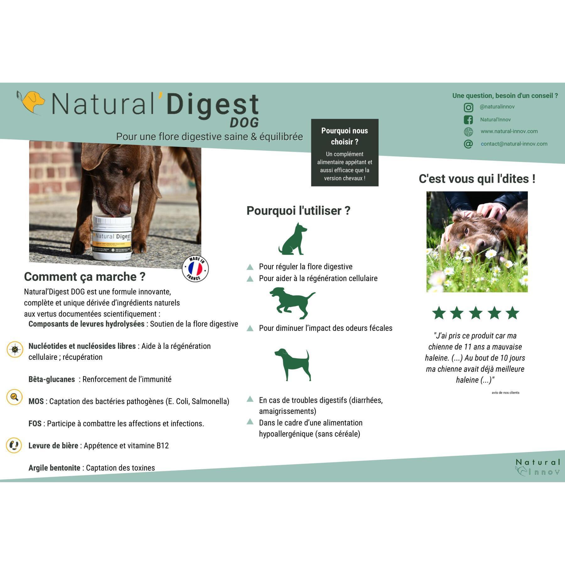 Complément alimentaire digestion pour chien Natural Innov Natural'Digest - 200 g