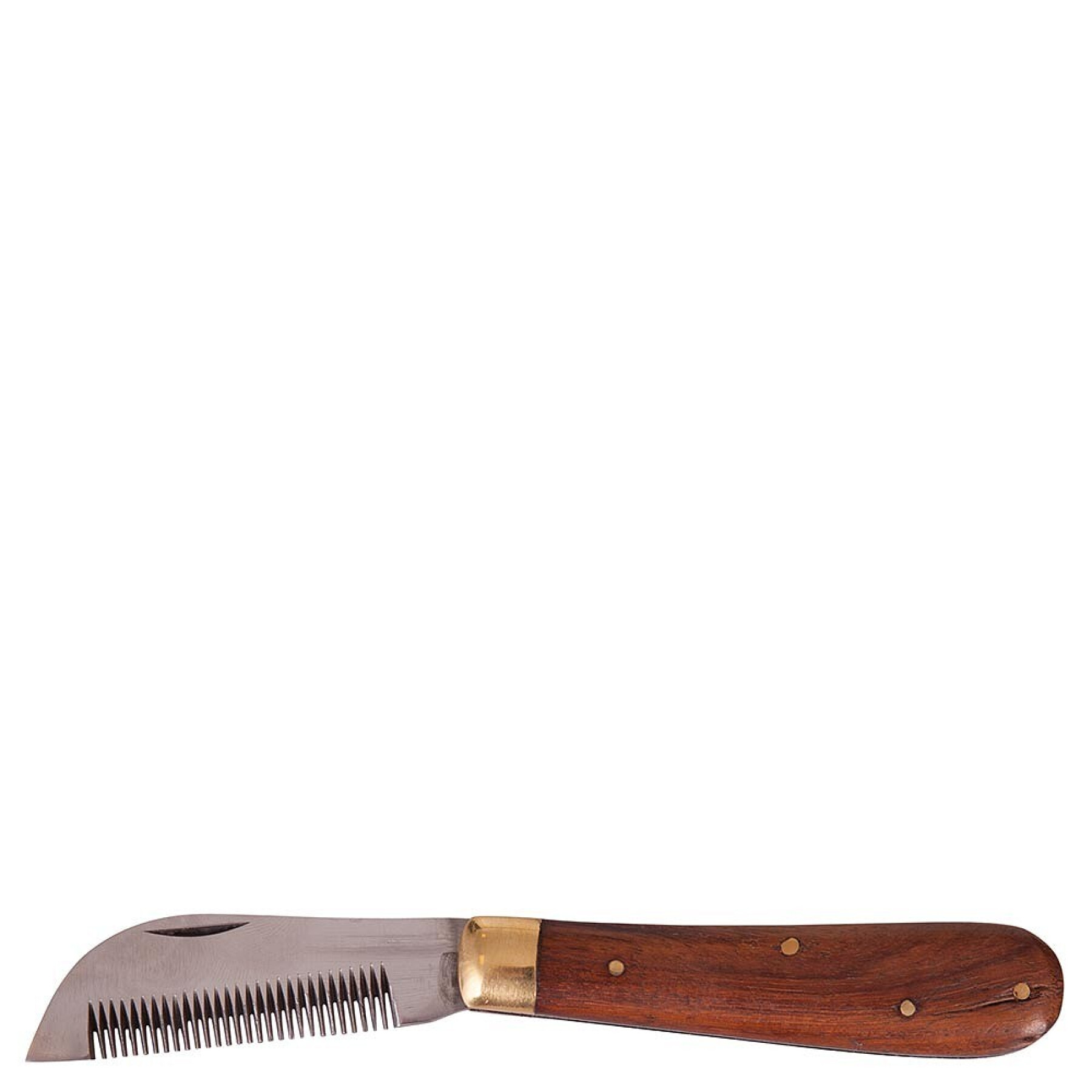 Couteau coupe-crinière d'équitation avec manche en bois Premiere