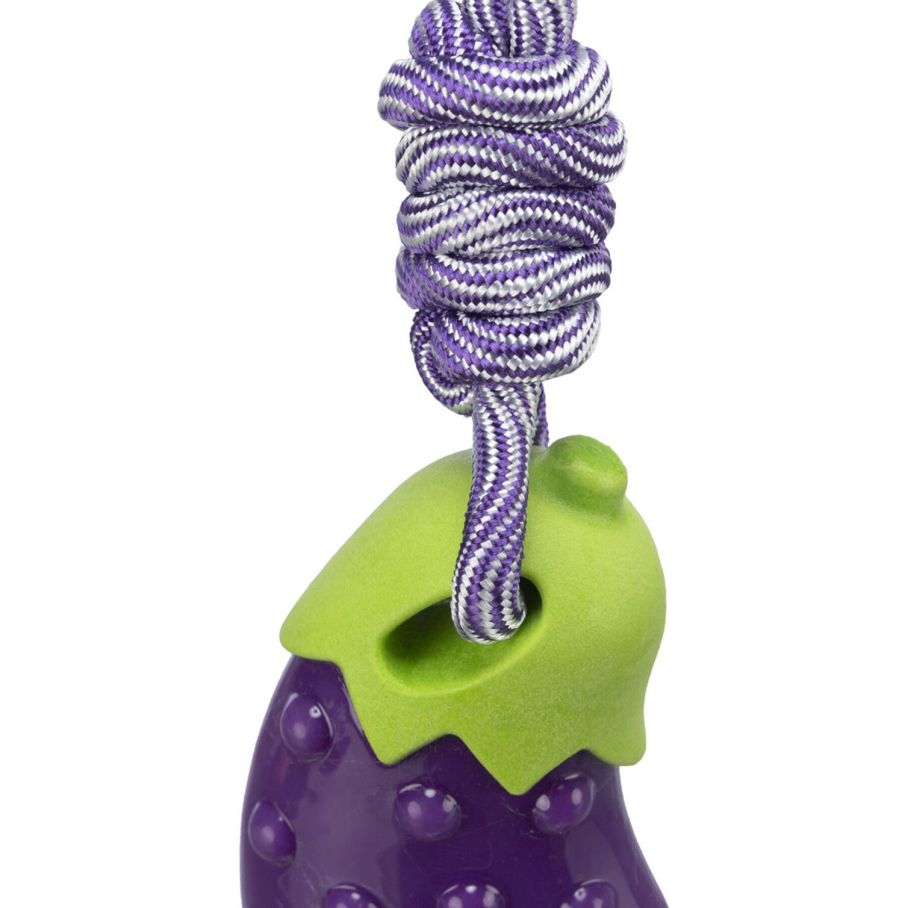 Jouet pour chien aubergine sur corde Trixie (x3)
