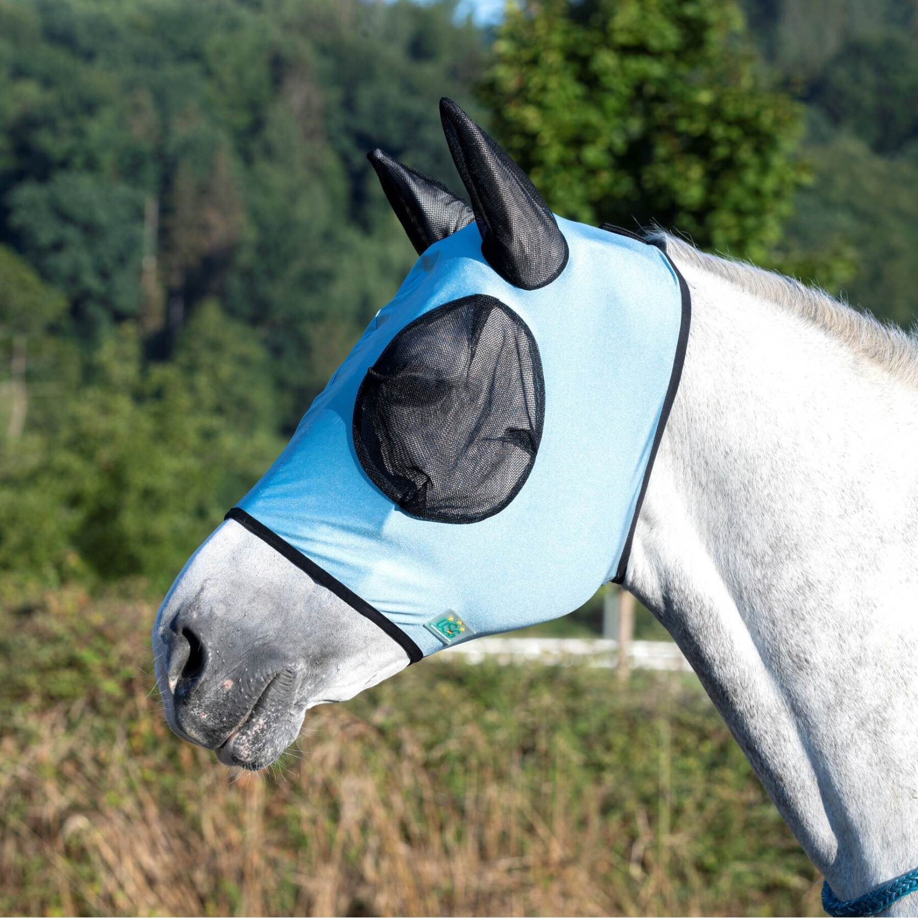 Masque anti-mouches avec protège-oreilles pour cheval USG