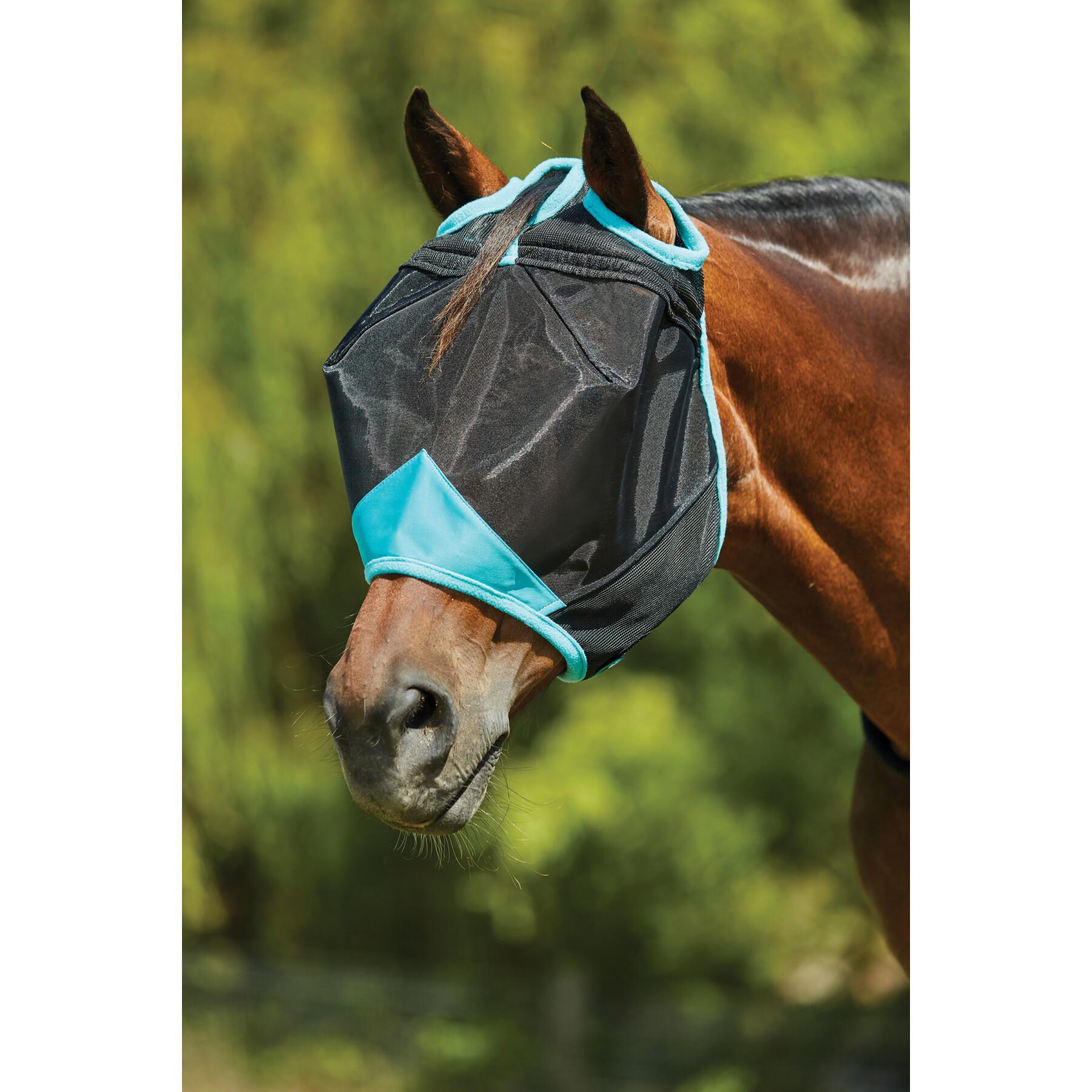 Masque anti-mouches pour cheval Weatherbeeta en maille fine Comfitec Deluxe