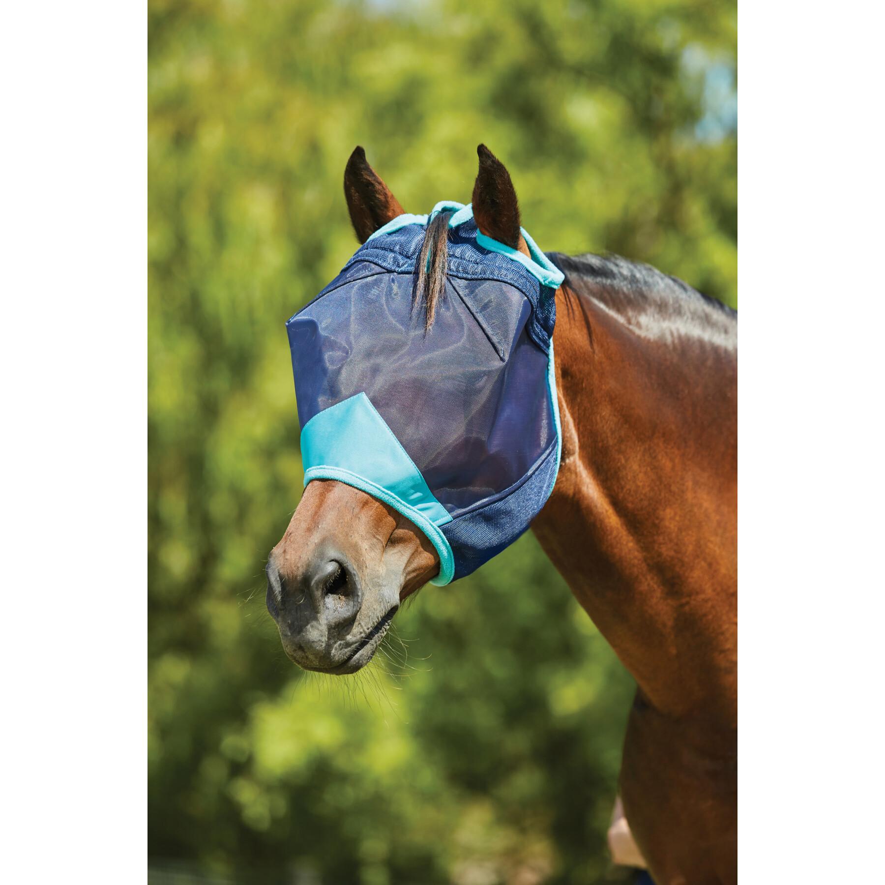 Masque anti-mouches pour cheval Weatherbeeta en maille fine Comfitec Deluxe