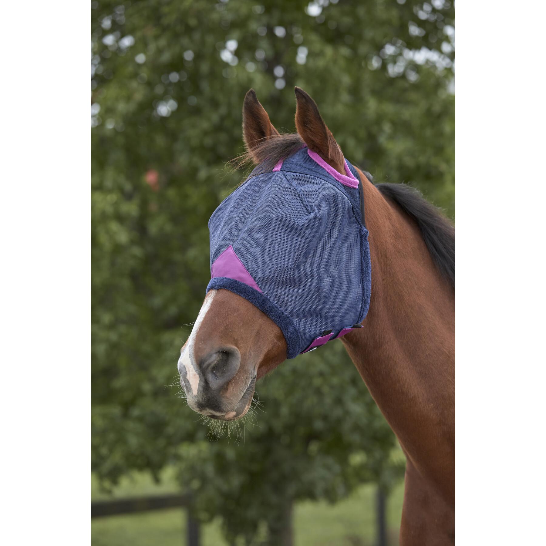 Masque anti-mouches pour cheval en maille durable Weatherbeeta Comfitec Deluxe