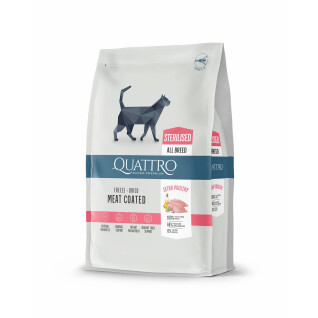 Croquettes pour chat stérilisée volaille BUBU Pets Quatro Super Premium