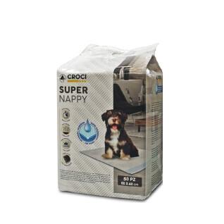 Serviette hygiène pour chien Croci Canifrance Super Nappy (x50)