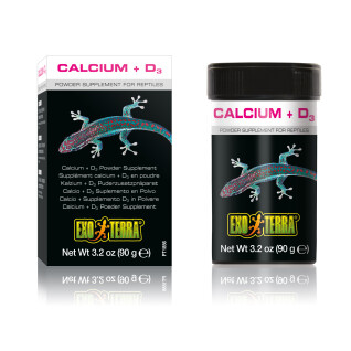 Complément alimentaire pour reptiles calcium + vitamine D3 Exo Terra