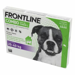 Antiparasite pour chien Frontline de 20/40 kg Combo Spot On (x6)