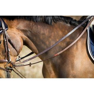 Rênes pour cheval équitation allemandes en cuir + corde HFI