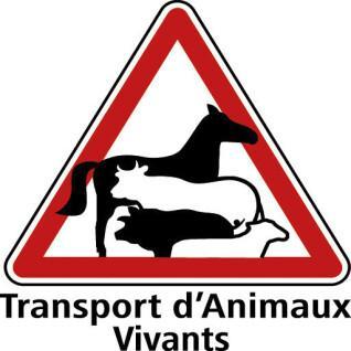 Panneau de mise en garde pour le transport d’animaux vivants Kerbl