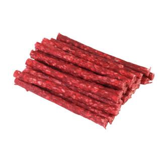 Lot de 25 cigarillos à mâcher rouges bœuf Kerbl 12,5 cm
