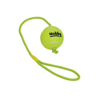 Balle de tennis avec corde de jet pour chien Nobby Pet