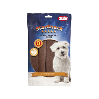 Friandises pour chien Nobby Pet StarSnack Strips Lamb & Rice 200 g