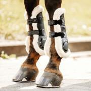 Protège-tendons pour cheval doublés mouton synthétique Back on Track Airflow