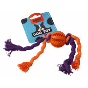 Jouet pour chien baseball dentaire avec corde en coton BUBU Pets
