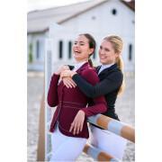 Veste de concours équitation softshell double basque avant femme Cavalliera Venice