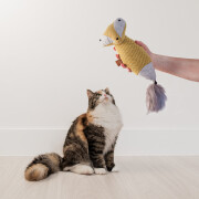Jouet peluche pour chat chenille avec herbe à chat D&D Home