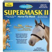 Masque anti-mouches pour cheval avec oreilles Farnam Supermask II Horse Horse