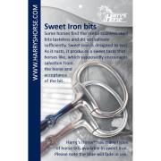 Mors olive pour cheval simple brisure Harry's Horse Sweet Iron