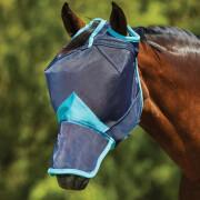 Masque anti-mouches pour cheval Weatherbeeta en maille fine avec une couverture nez Comfitec Deluxe