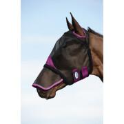 Masque anti-mouches pour cheval en maille durable avec protection nez Weatherbeeta Comfitec Deluxe
